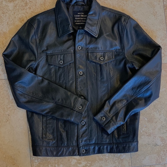 Lucky Brand Other - Lucky Brand Button up Leather jacket